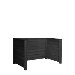 Plus Affaldsskjulere > KLINK 2 SPANDE RENOVATIONSSKJUL SORT NÅLETRÆ