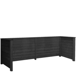 Plus Affaldsskjulere > KLINK 4 SPANDE RENOVATIONSSKJUL SORT NÅLETRÆ