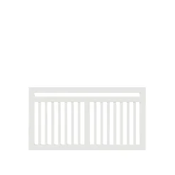 Plus Træhegn > LINEA HEGN FUNGICIDBEHANDLET & GRUNDMALET 2 GANGE HVID 150 X 80 CM