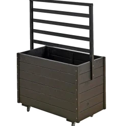 Plus Højbede & Plantekasser > MED ESPALIER BLOMSTERKASSE SORT 124 X 48 X 88 CM