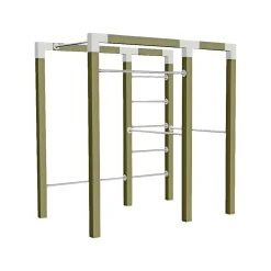 Plus Udendørs Træning > OUTDOOR FITNESSSTATIV 220 X 138 X 210 CM NATUR
