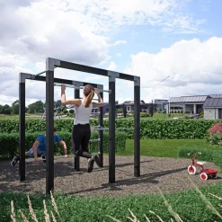 Plus Udendørs Træning > OUTDOOR FITNESSSTATIV 220 X 138 X 210 CM SORT