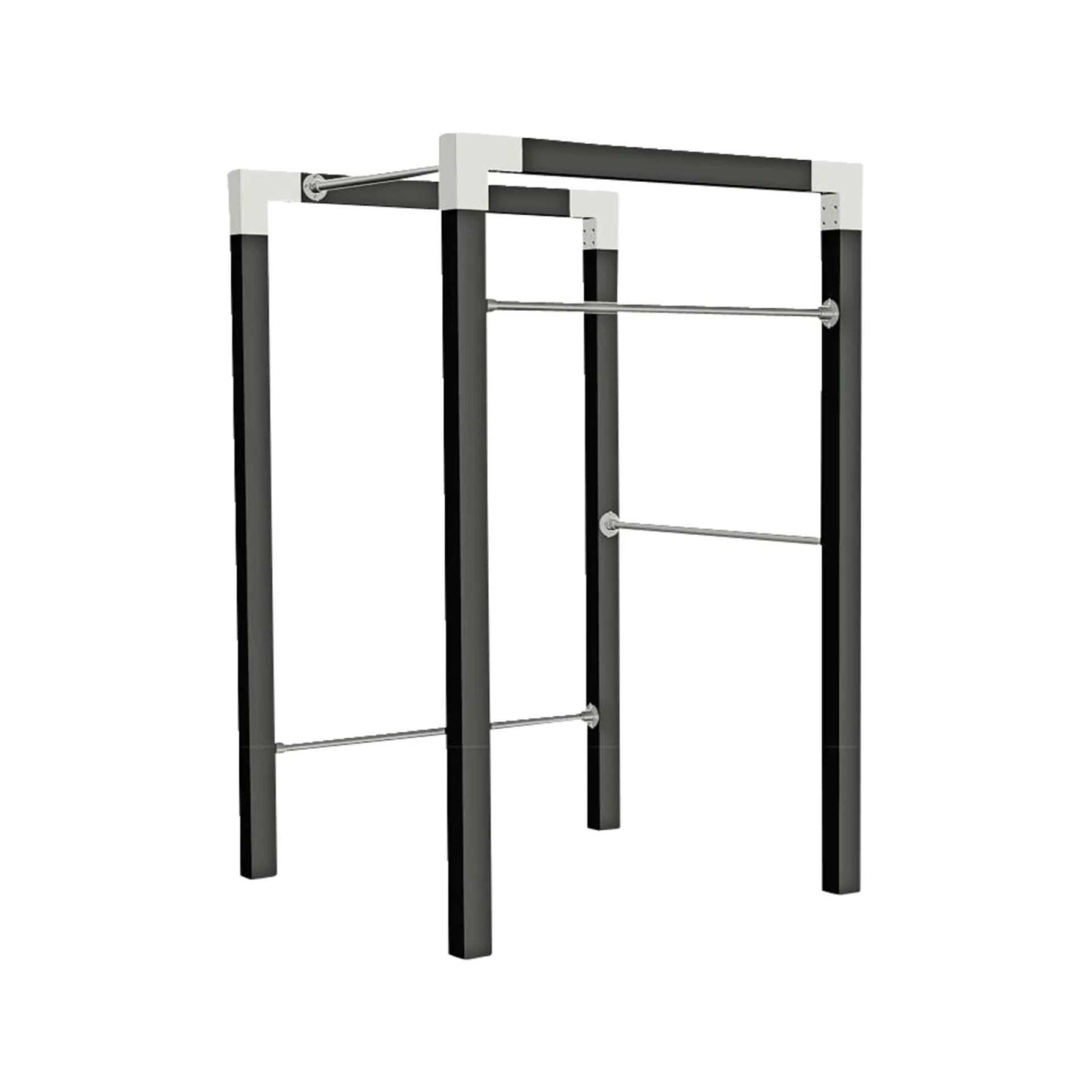 Plus Udendørs Træning > OUTDOOR FITNESSSTATIV 220 X 138 X 138 CM SORT