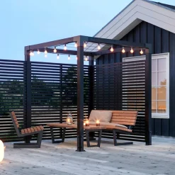 Plus Udendørs Træning > PERGOLA 208 X 198 X 198 CM SORT