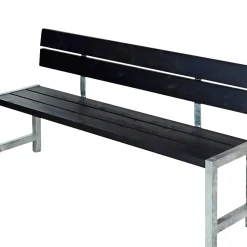 Plus Havebænke > PLANKEBÆNK SORT 176 CM