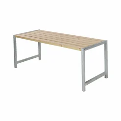 Plus Tilbehør Havemøbler > PLANKEBORD GYLDENBRUN NÅLETRÆ / STÅL