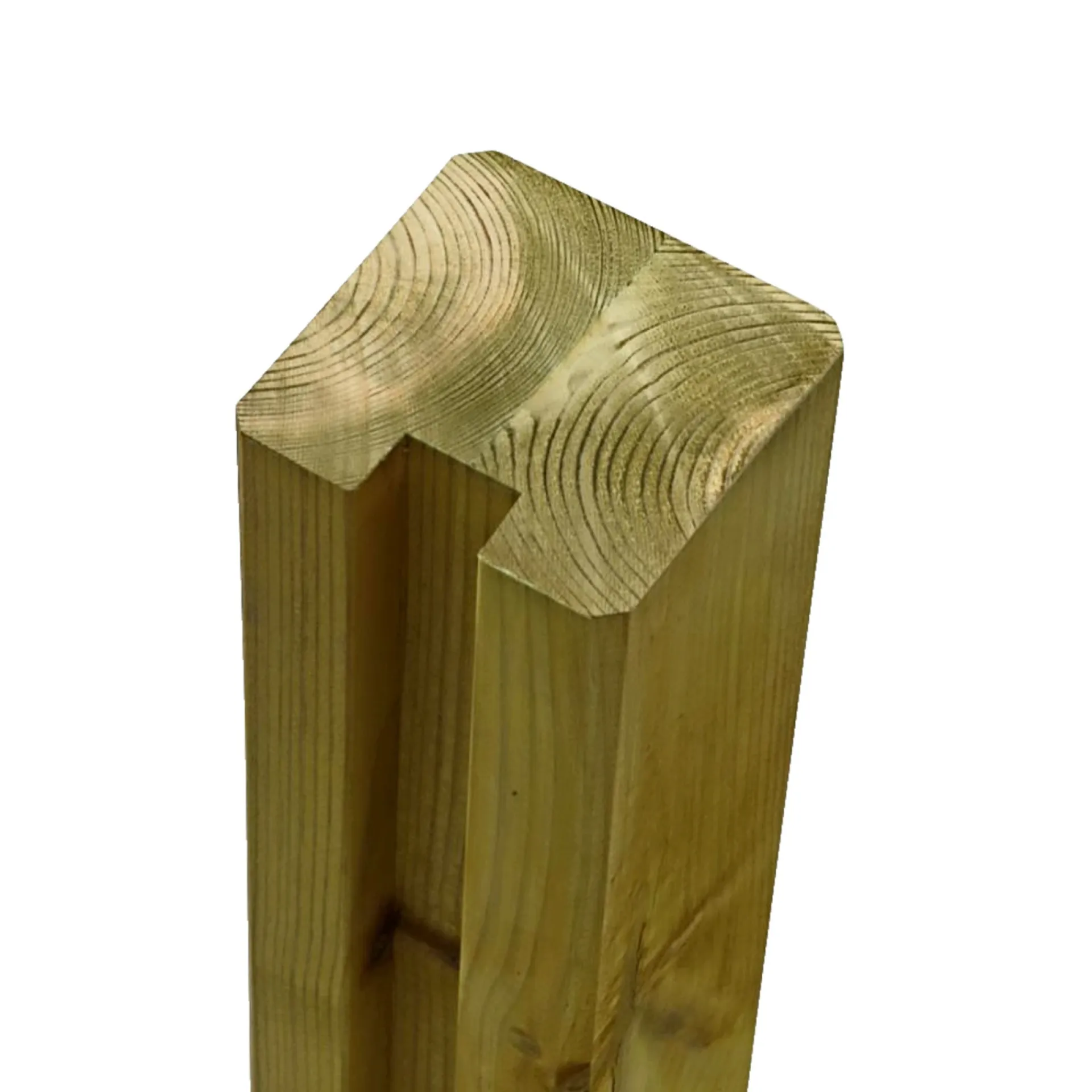 Plus Stolper & Pæle > PROFILSTOLPE M/1 SPOR TRYKIMPRÆGNERET NTR KLASSE A NATUR 9 X 9 X 268 CM