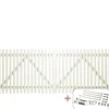 Plus Træhegn > RETRO LÅGE FUNGICIDBEHANDLET OG GRUNDMALET 2 GANGE HVID 300 X 120 CM
