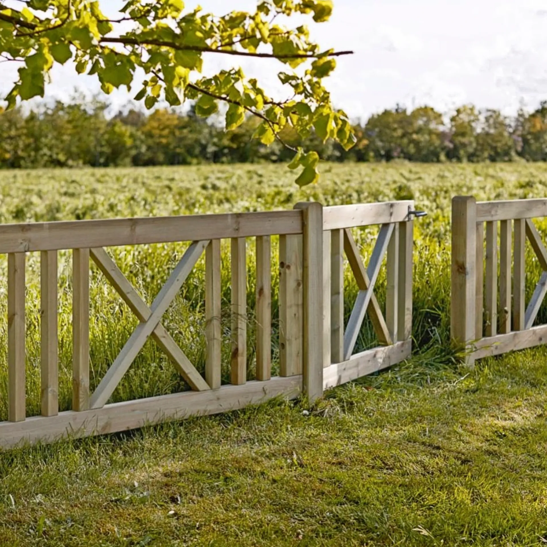 Plus Træhegn > ROM TRÆHEGN TRYKIMPRÆGNERET NATUR 150 X 75 CM