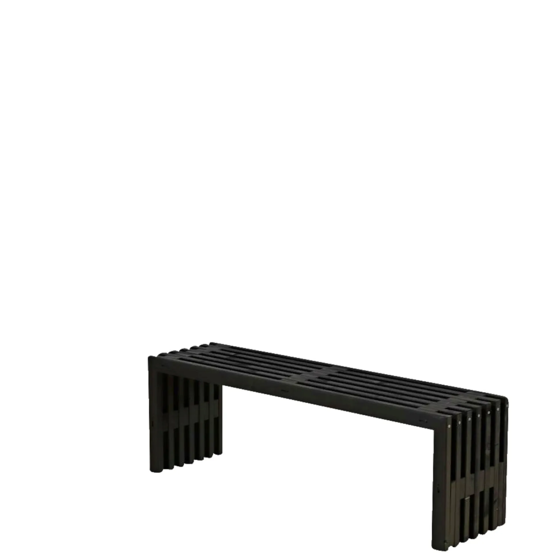 Plus Havebænke > RUSTIK TRALLEBÆNK SORT 138 CM