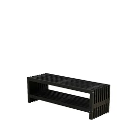 Plus Havebænke > RUSTIK TRALLEBÆNK SORT 138 CM