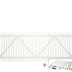 Plus Træhegn > SKAGEN LÅGE FUNGICIDBEHANDLET OG GRUNDMALET 2 GANGE HVID 300 X 120 CM