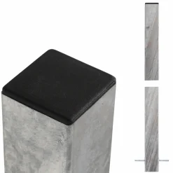 Plus Stolper & Pæle > STÅLSTOLPE VARMGALVANISERET STÅL 8 X 8 X 186 CM