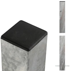 Plus Stolper & Pæle > STÅLSTOLPE VARMGALVANISERET STÅL 8 X 8 X 268 CM