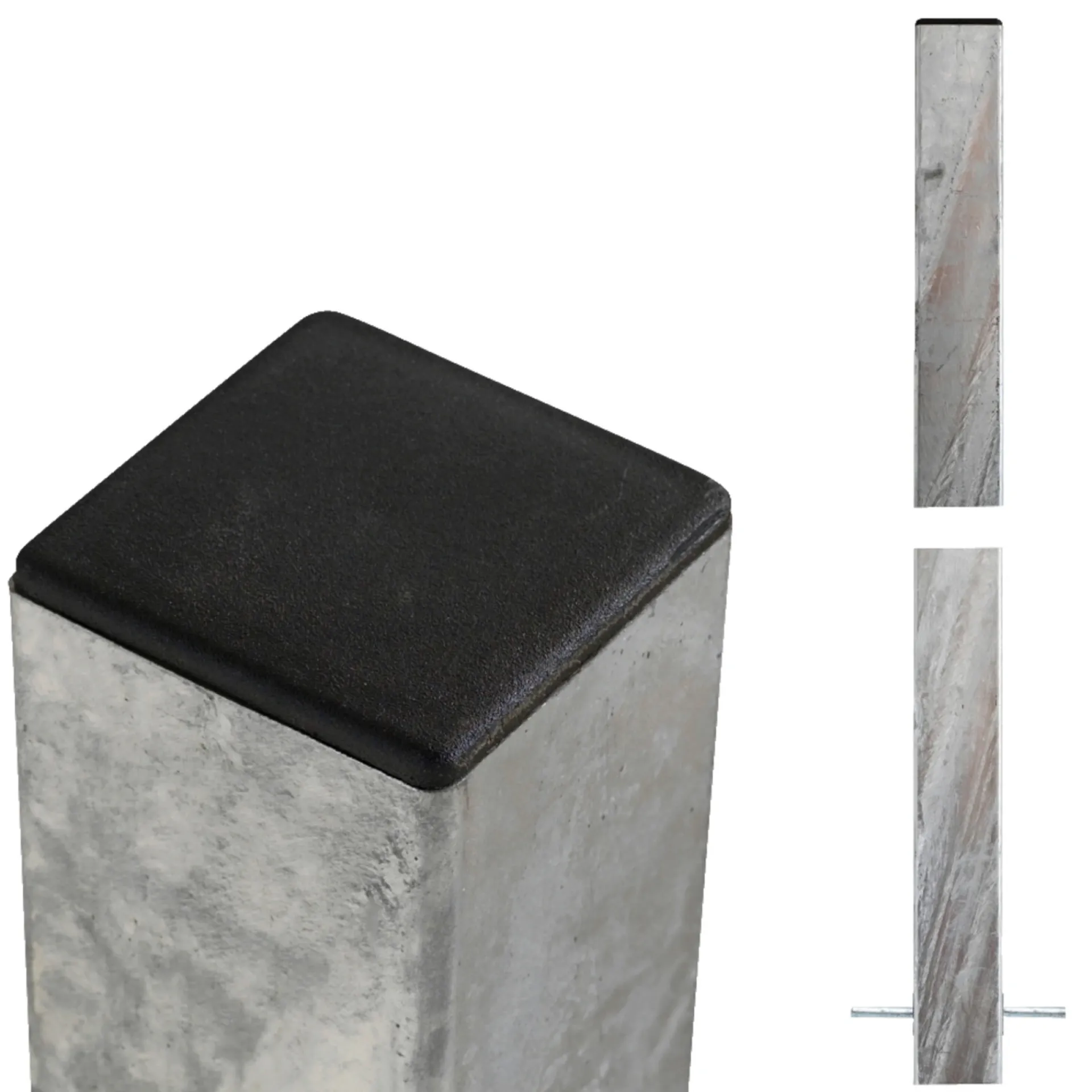 Plus Stolper & Pæle > STÅLSTOLPE VARMGALVANISERET STÅL 8 X 8 X 268 CM