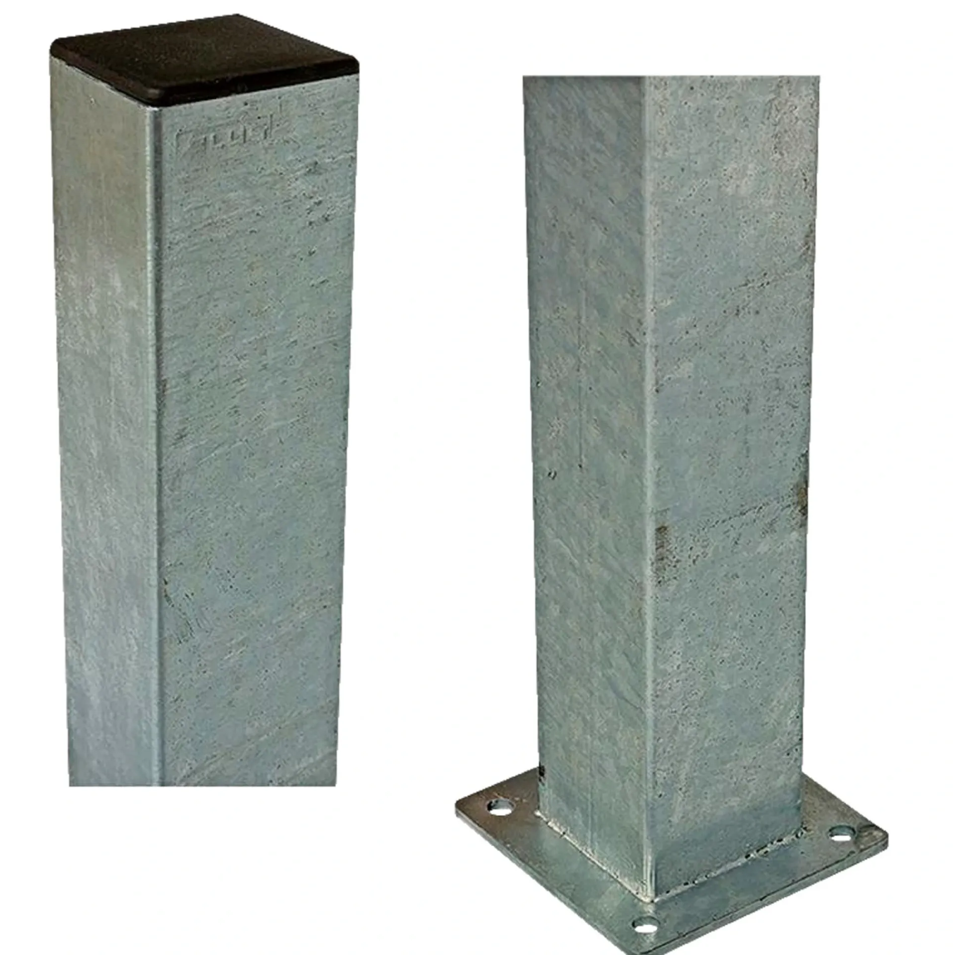 Plus Stolper & Pæle > STÅLSTOLPE VARMGALVANISERET STÅL 8 X 8 X 132 CM