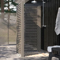 Plus Stolper & Pæle > STOLPEHAT STÅL UMBRAGRÅ 91 X 91 MM