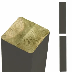Plus Stolper & Pæle > STOLPE TRYKIMPRÆGNERET NTR KL. A OG GRUNDMALET UMBRAGRÅ 9 X 9 X 208 CM