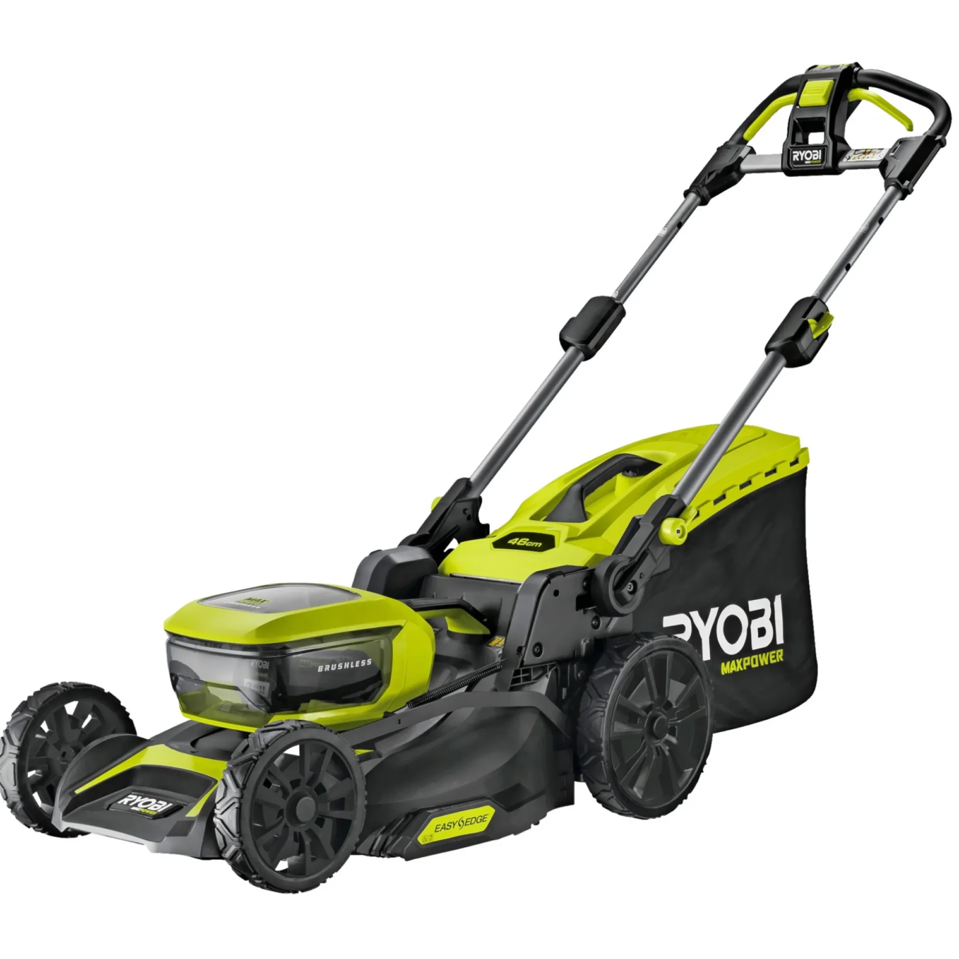Ryobi Plæneklippere > MAX POWER RY36LMX46A-240 PLÆNEKLIPPER AKKU 36V MED BATTERI OG LADER