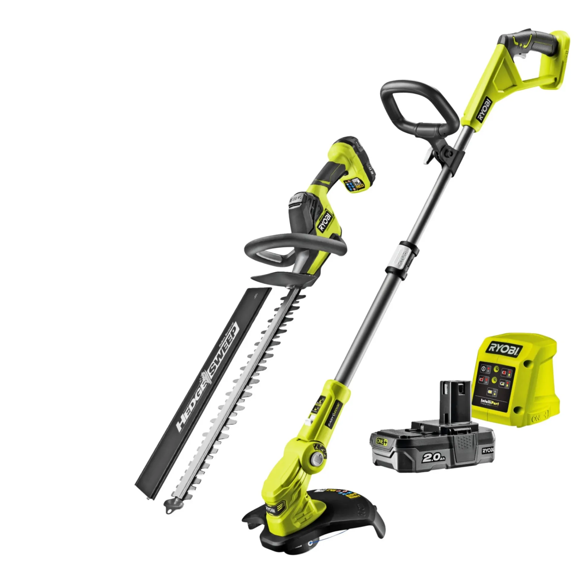 Ryobi Græstrimmere > ONE+ RY18LT18HTA-120 GRÆSTRIMMER/HÆKKEKLIPPER/BATTERISÆT