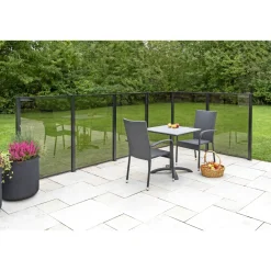 Skagen Systemhegn > SYSTEMHEGN HEGNSMODUL RØGFARVET GLAS 86.50 X 122 X 0.60 X 0.60 CM