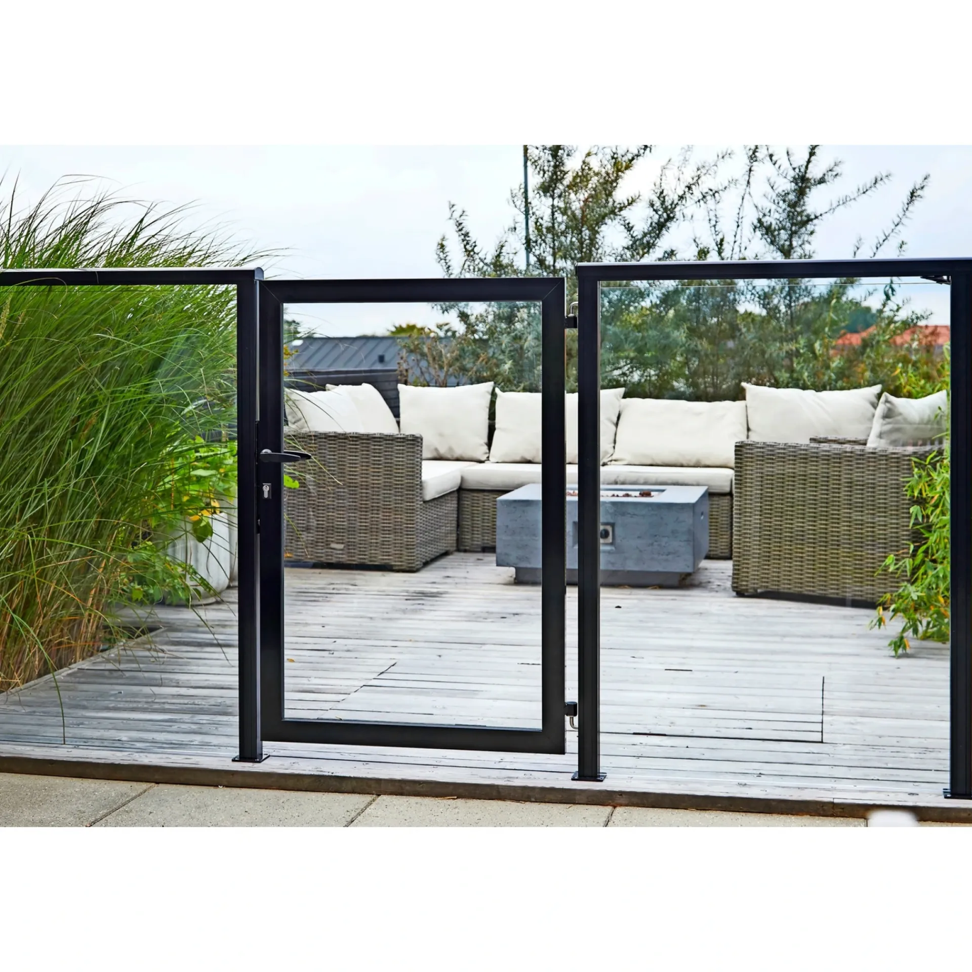 Skagen Systemhegn > SYSTEMHEGN LÅGE RØG GLAS 86 X 120 X 0.60 X 0.40 CM