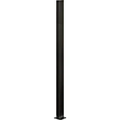 Skagen Systemhegn > SYSTEMHEGN STOLPE SORT ALUMINIUM 5 X 95 X 5 X 5 CM