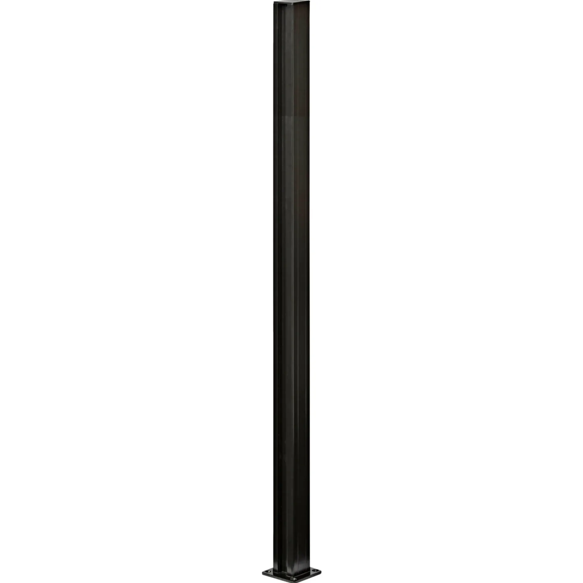 Skagen Systemhegn > SYSTEMHEGN STOLPE SORT ALUMINIUM 5 X 95 X 5 X 5 CM