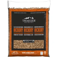 Traeger Grilltilbehør > HICKORY TRÆPILLER TIL GRILL 9 KG