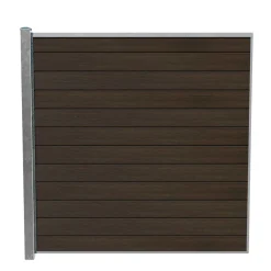 Wimex Komposithegn > LIVØ PRIME V-PROFIL HEGNSFAG MATBRUN 189.50 X 180 CM