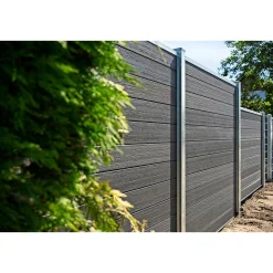 Wimex Komposithegn > LIVØ PRIME V-PROFIL HEGNSFAG MAT SORT 189.50 X 180 CM
