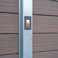 Wimex Komposithegn > STOLPE MED LYS TILBEHØR GALVANISERET 8 X 8 CM