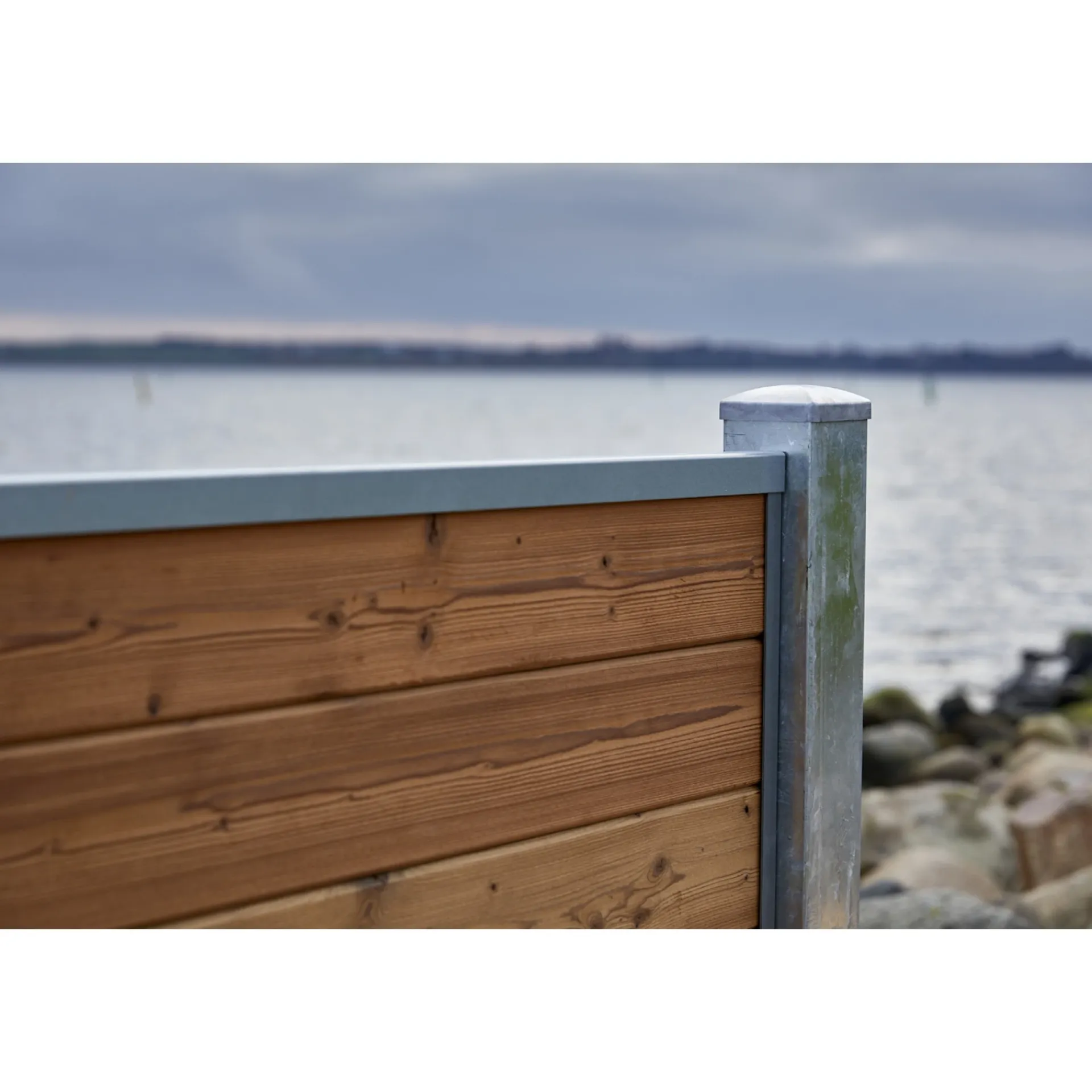 Wimex Træhegn > TREND V-PROFIL HEGNSFAG THERMOBEHANDLET GRAN 189.30 X 180 CM
