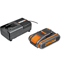 Worx Græstrimmere > WG918E GRÆSTRIMMER/HÆKKEKLIPPER/BATTERISÆT