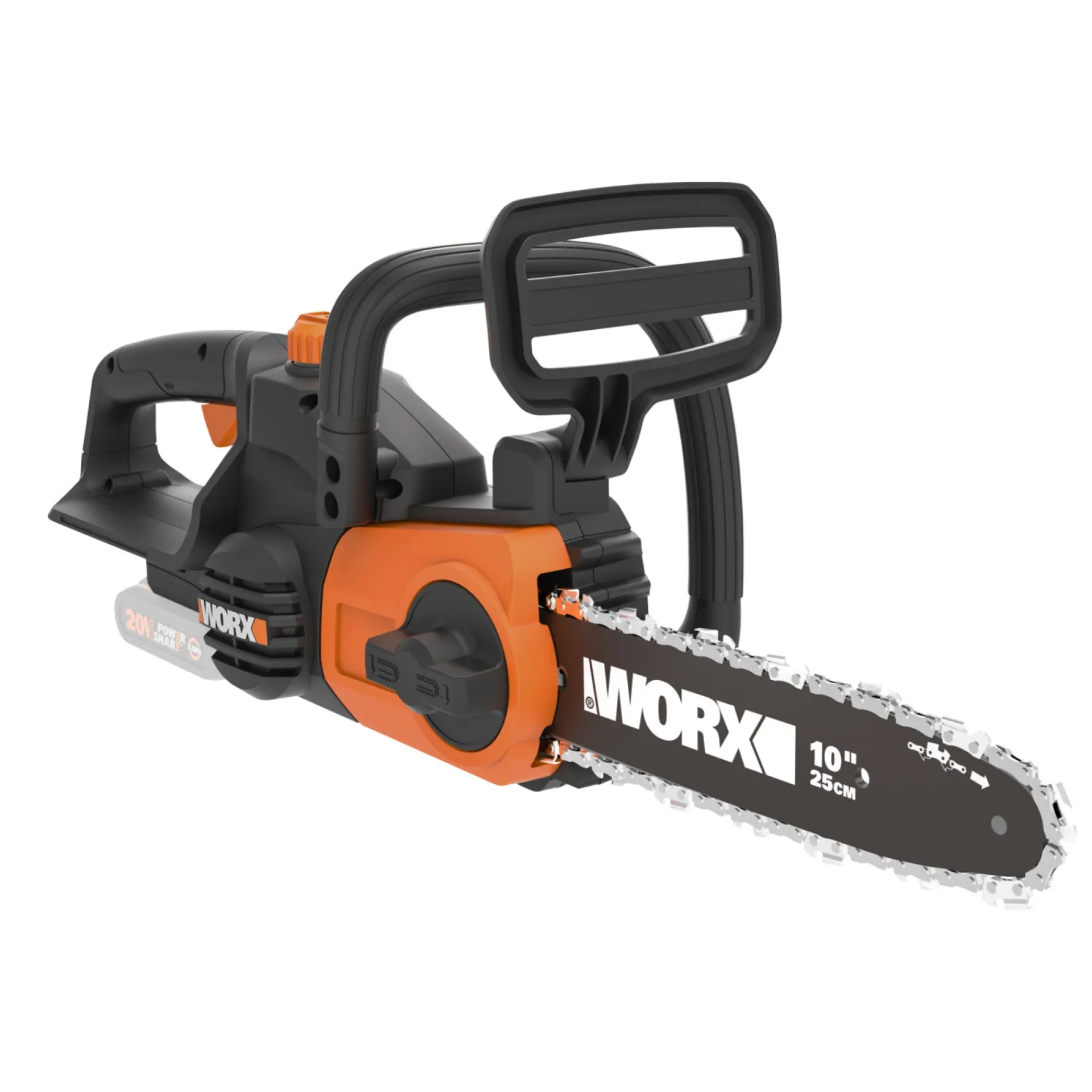 Worx Motorsave > WG322E.9 KÆDESAV AKKU 25 UDEN BATTERI OG LADER