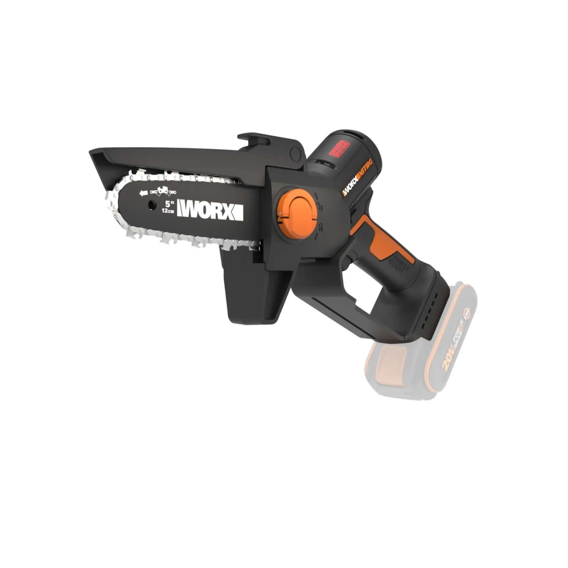 Worx Motorsave > WX325E.9 KÆDESAV AKKU 12CM UDEN BATTERI OG LADER